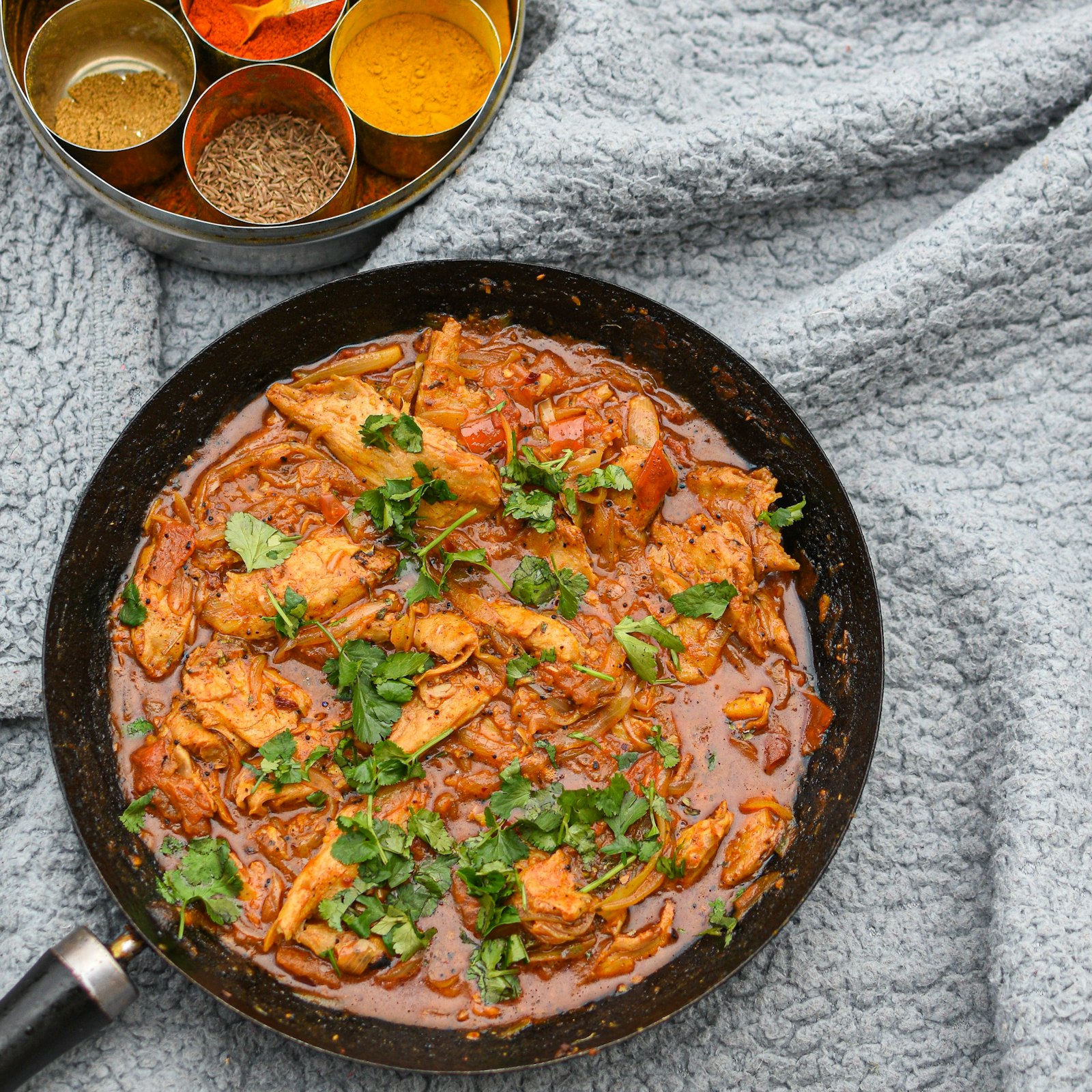 Slow-cooked Mediterranean stew with spices
